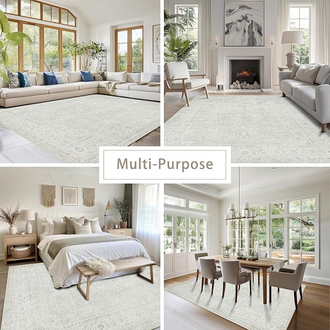 Srugn Washable Rugs 5x7 Area Rugs - Image 5