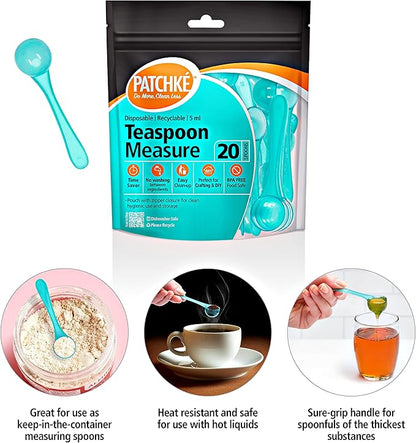 40-Pack Plastic Measuring Spoons Set – 20 × Teaspoons + 20 × Tablespoons - Image 4