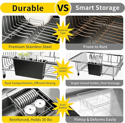 PureBox Expandable Over The Sink Dish Drying Rack - Image 5