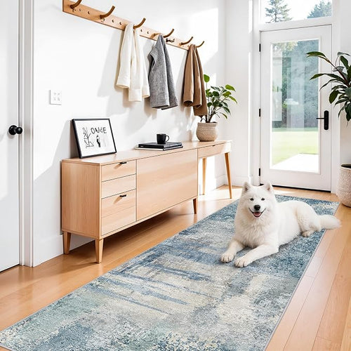 3x10 Extra Long Runner Rug Non-Slip Washable by BYYVOORugsforYourHome