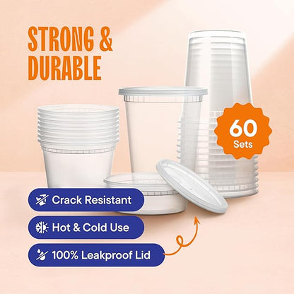 Stack Man Plastic Deli Food Storage Containers - Image 3