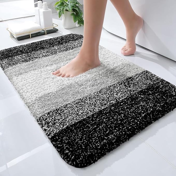 OLANLY Bathroom Rugs Mat 30x18, Extra Soft Absorbent Microfiber Bath Rugs by OLANLY