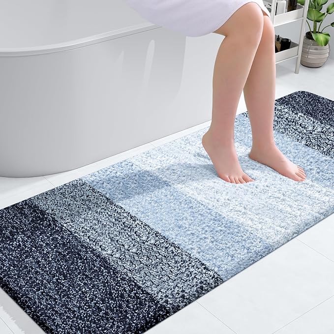 OLANLY Bathroom Runner Rugs Mat 59x24, Extra Soft Absorbent Microfiber Bath Rugs by OLANLY