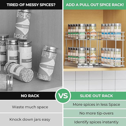 Mystozer Pull Out Spice Rack Organizer - Image 6