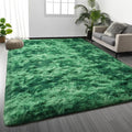 Deerhoo Shag Area Rug, 4 X 6 Tie-Dyed Plush Fuzzy Rugs by Deerhoo
