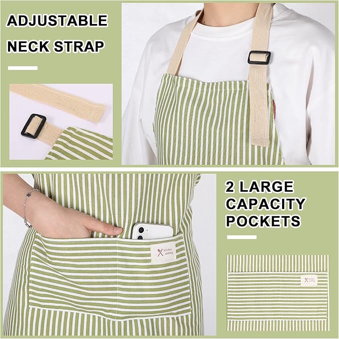 Janmercy 24 Pcs Aprons for Women Men - Image 3