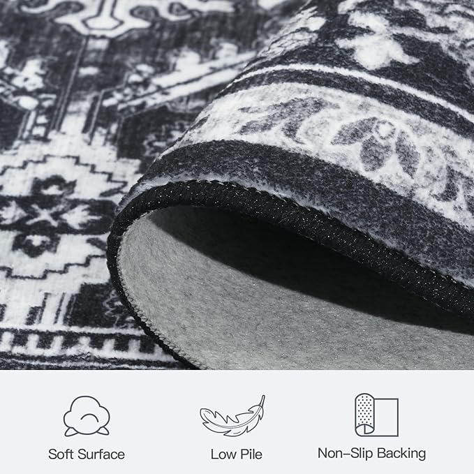 Lofus 9x12 Area Rug for Living Room, Soft Boho Carpets for Bedroom Dining Room - Image 7