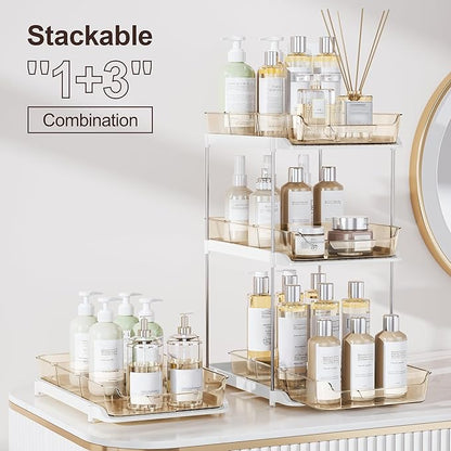 Delamu 2-Tier Multi-Purpose Bathroom Under Sink Organizers and Storage - Image 3