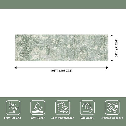 3x10 ft Long Hallway Runner Rug – Non-Slip Washable Kitchen Floor Rug - Image 2