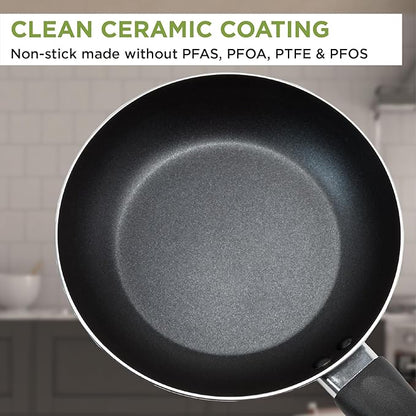 Ecolution Easy Clean Ceramic Nonstick Cookware Set, Dishwasher Safe Kitchen - Image 3