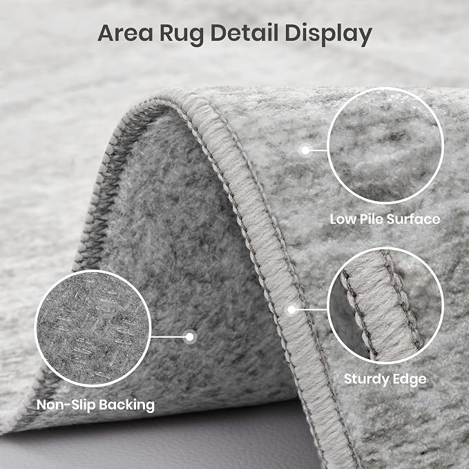 Valenrug Washable Round Area Rugs 8x8 - Image 7