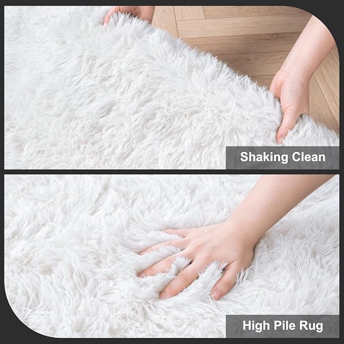 10X14 Large Area Rugs for Living Room Bedroom, Soft Fluffy Indoor Carpet Plush - Image 6