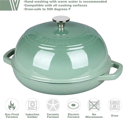 VORRINGARD Enameled Cast Iron Dutch Oven Pot - Image 3