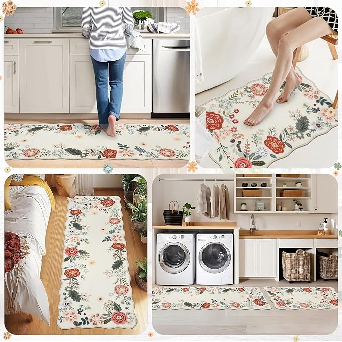 Homcomoda Floral Kitchen Rugs Mats - Image 7