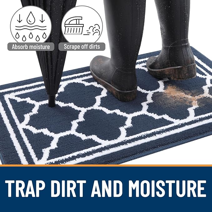 Buganda Long Indoor Door Mat, Dirt-Resistant and Absorbent Doormat, Low Profile - Image 2