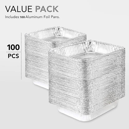Stock Your Home Aluminum Pans 9x13 Disposable Foil Baking Pans - Image 3