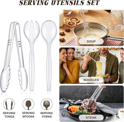 Mwellewm 18Pcs Serving Utensils, Large Disposable Serving Spoons - Image 7
