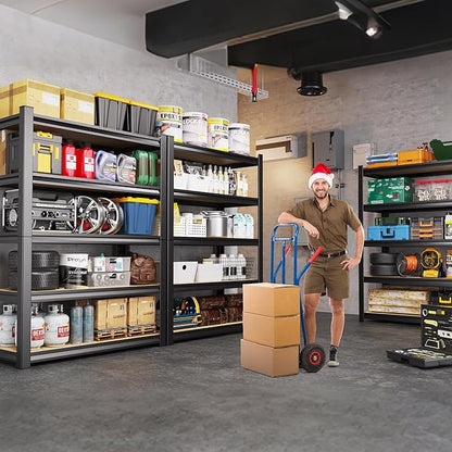 71.2"H-28"W-12"D Garage Shelving-5 Tier Garage Storage Shelves, Adjustable - Image 8