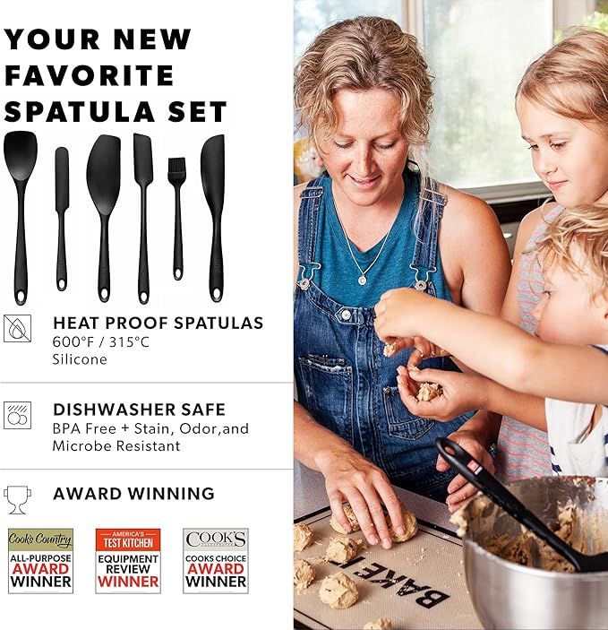 All New DI ORO 6-Piece Silicone Spatula Set - Image 4