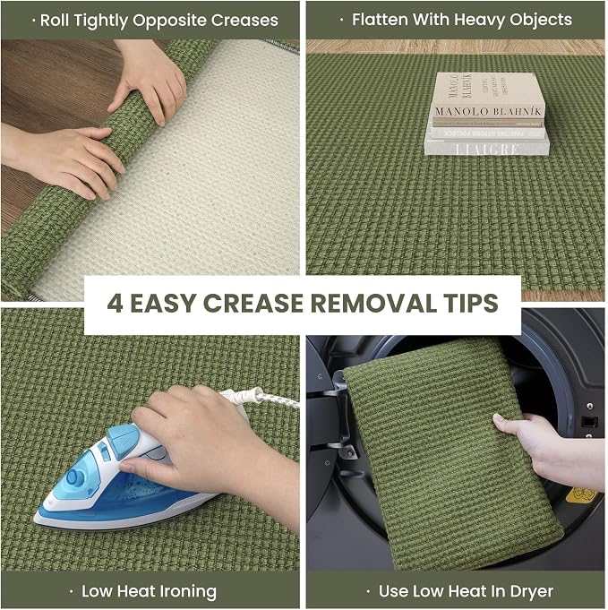IOHOUZE Washable Exrea Long Hallway Runner Rug 3x18 Non Slip Rubber Backed - Image 2