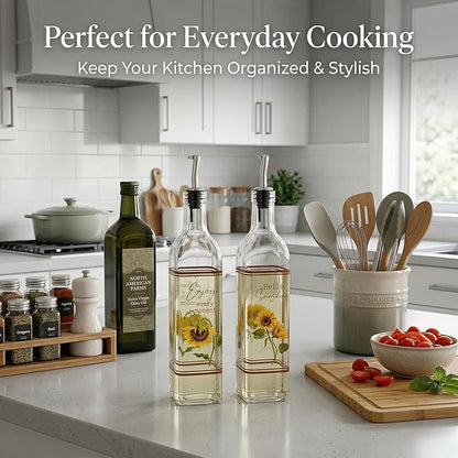 Topadorn 17 oz Olive Oil Dispenser Bottle Set - Image 2
