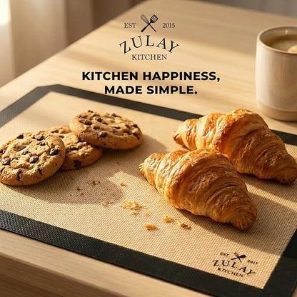 Zulay Kitchen Silicone Baking Mat Sheet Set - Image 7