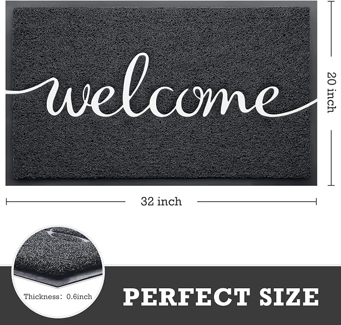 CozyBounty Door Mat Welcome Mats Outdoor Indoor Non-Slip Doormat - Image 3
