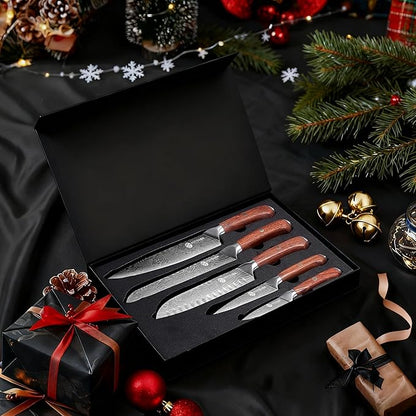 YOTSUBA 5 PCS Kitchen Knife Set, Professional Razor Sharp Japanese Knife Set - Image 7
