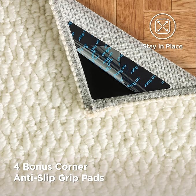 Bedsure 5x7 Faux Wool Area Rugs - Image 3
