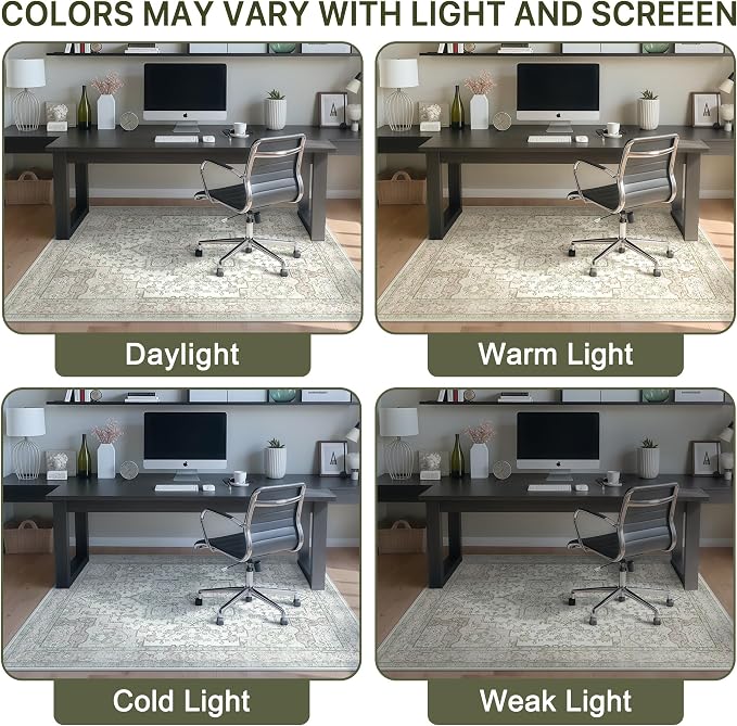 36"x60" Office Chair Mat for Hardwood Tile Floor, Under Desk Carpet Protector - Image 6