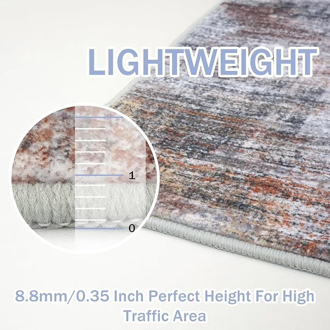 IOHOUZE Abstract Area Rug 3x4 Ft Washable Rugs - Image 5
