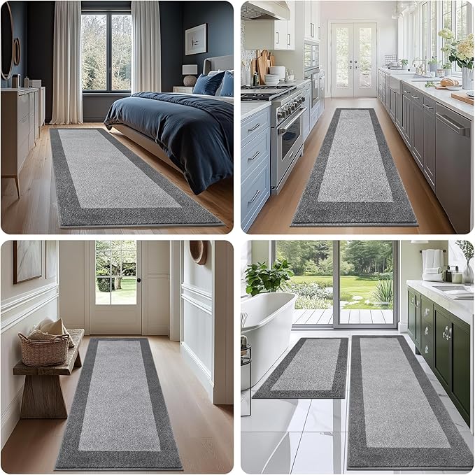 Machine Washable Kitchen Rug 24" x 70", Non Slip Kitchen Mat - Image 4