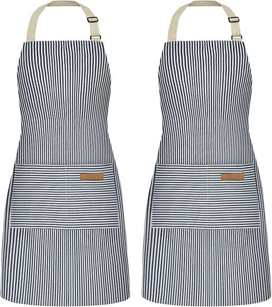 NLUS 2 Pack Cooking Aprons for Women by NLUS