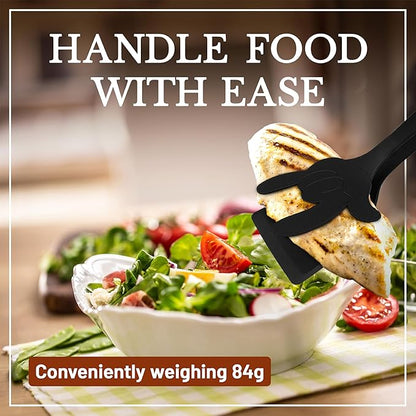 2 in 1 Flipper Spatula with tongs - Image 4