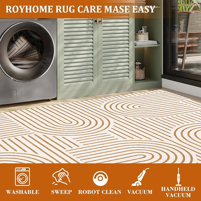 ROYHOME Modern Rug 2.5x10 Runners - Image 7