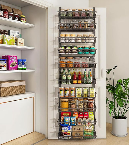 Mefirt 10-Tier Over The Door Pantry Organizer, Pantry Organization and Storage by Mefirt