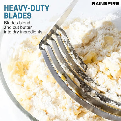 Rainspire XL Pastry Cutter For Baking, Heavy Duty Pastry Blender Stainless Steel - Image 2
