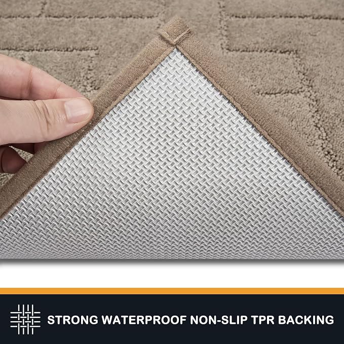 PURRUGS Easy Care Area Rug 6ft x 9ft, Non-Slip Machine Washable Entry Rug - Image 5