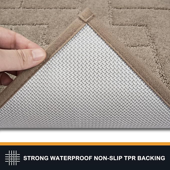 PURRUGS Dirt Trapping Door Mat 32" x 47", Non-Slip Machine Washable Entry Rug - Image 4