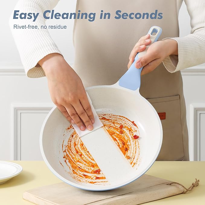 SENSARTE Nonstick Ceramic Frying Pan 9.5-Inch, Healthy Non Toxic Skillet - Image 6
