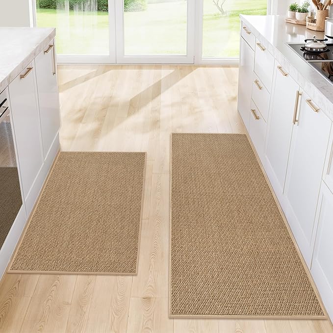 Kitchen Rugs and Mats, Non Slip Washable Set of 2 PCS, Absorbent Kitchen Mats by Unknown