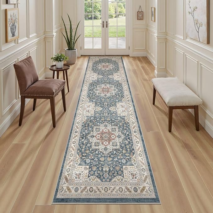 Vintage Hallway Runner Rug 2x6: Large Soft Washable Entryway - Image 4