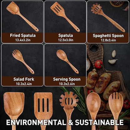 Wooden Spoons for Cooking - Image 3
