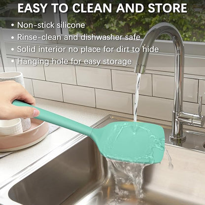 Coukre 2 Pack Silicone Spatula Set, High Heat Resistant, BPA Free Kitchen - Image 5