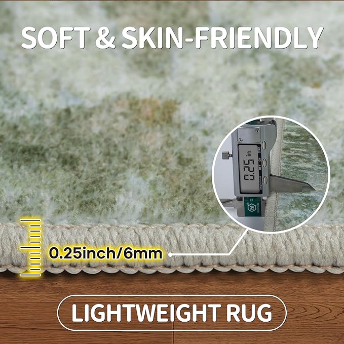 6x9 Area Rugs for Living Room Rug Washable: Modern Rug for Dining Room Bedroom - Image 6