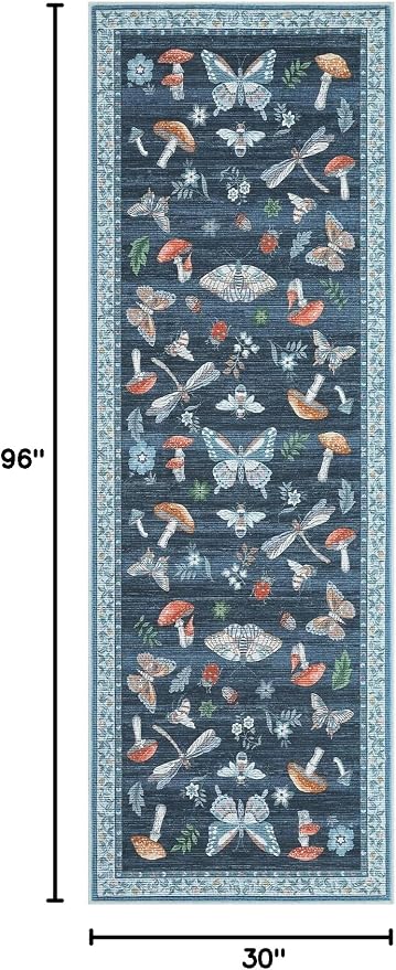 2.5x8 Runner Rug for Hallway Washable Kitchen Rugs Non Slip - Image 2