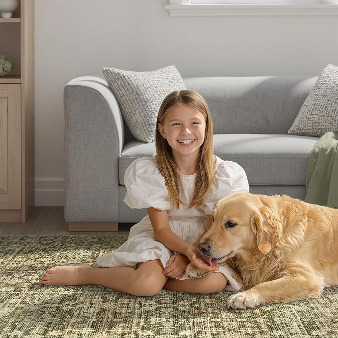 DCX 8x10 Neutral Rug, Kid & Pet Friendly - Image 6