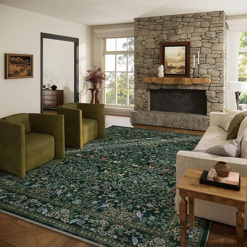 10x12 Area Rugs Living Room: Washable Rug Stain Resistant Non Slip Low Pile by palohom