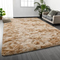 Deerhoo Large Shag Area Rugs 8 x 10, Tie-Dyed Plush Fuzzy Rugs by Deerhoo