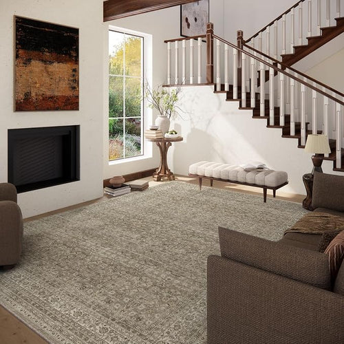 10x12 Area Rugs for Living Room: Large Rugs Washable Stain Resistant Non Slip - Image 2